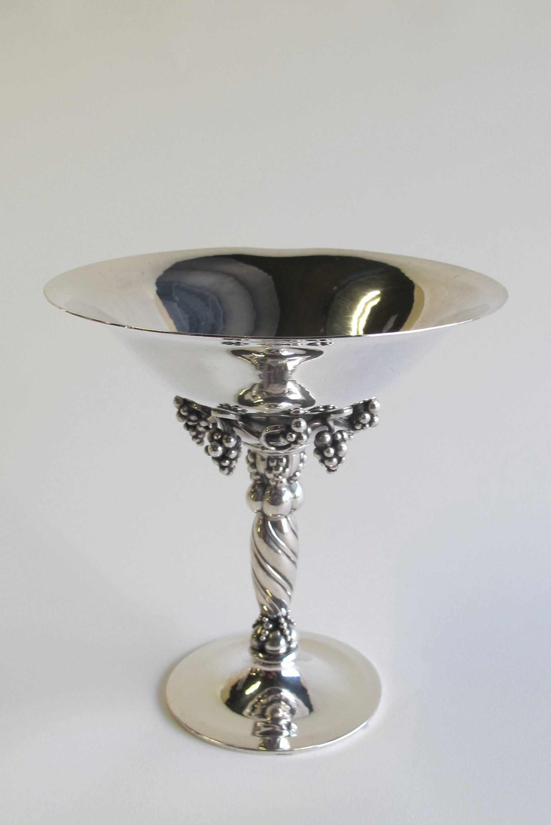 Sterling Silver Tazza, Designed by Georg Jensen in 1918, Executed 1925-1932 For Sale 2