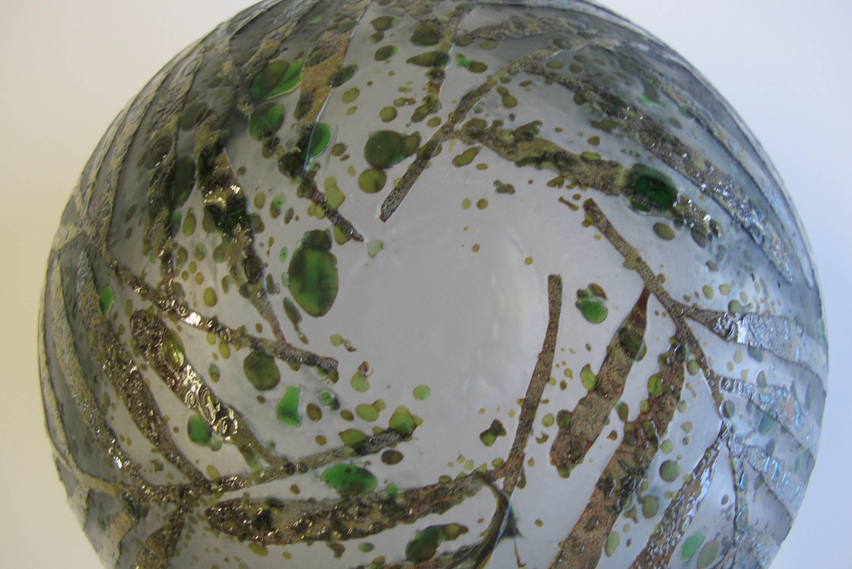 Art Glass Finnish Design Glass Vase by Heikki Orvola for Nuutajärvi Notsjo For Sale