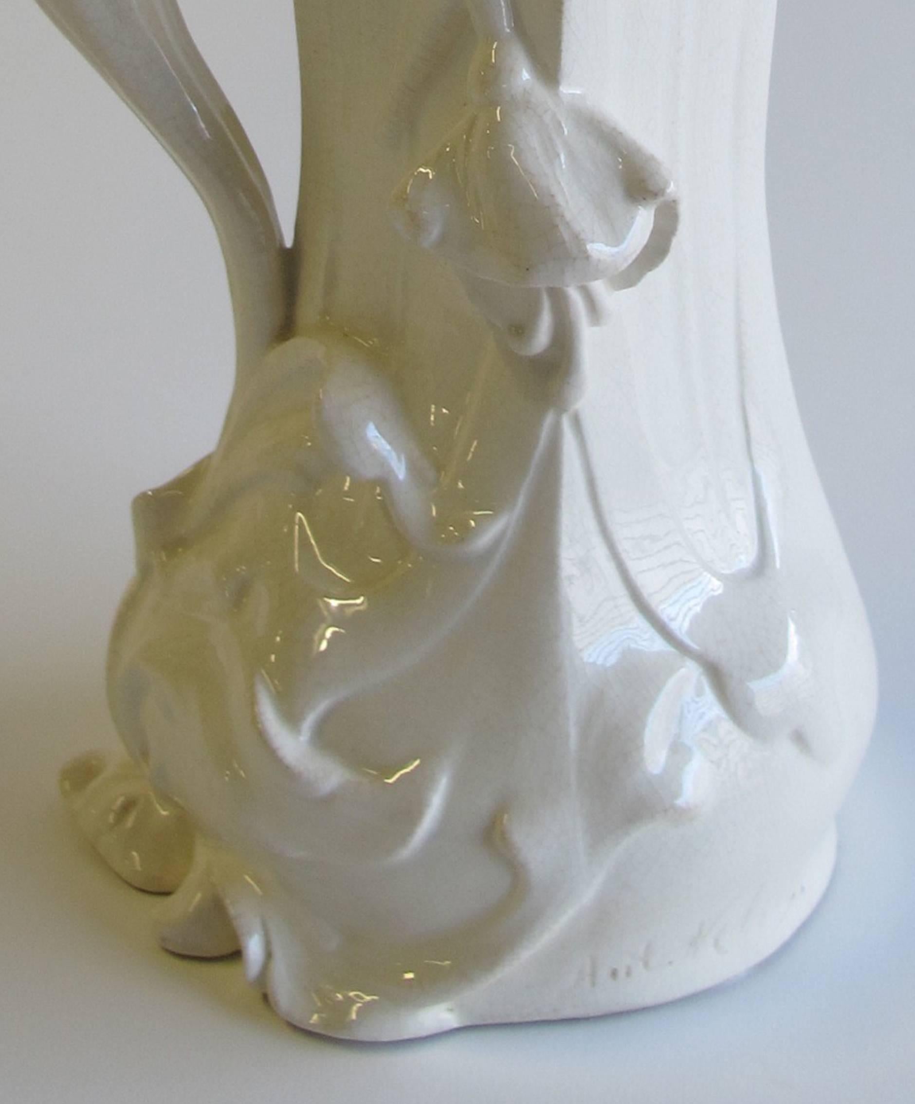 Dutch Art Nouveau Vase by Anton Nelson for Plateelbakkerij Zuid-Holland Gouda For Sale 1