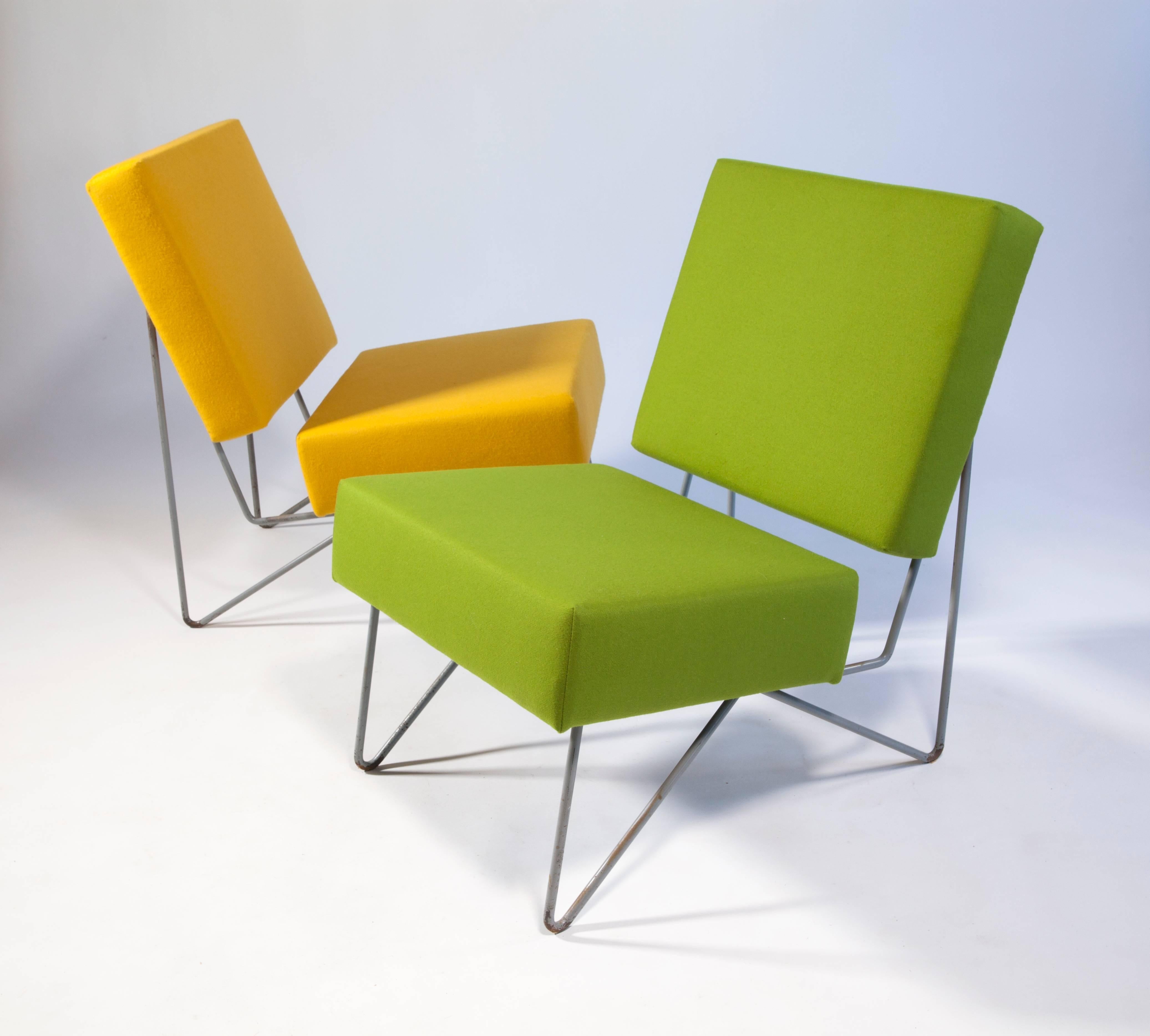 Metal Combex FM03 Chair Designed by Cees Braakman for Pastoe, 1954 For Sale