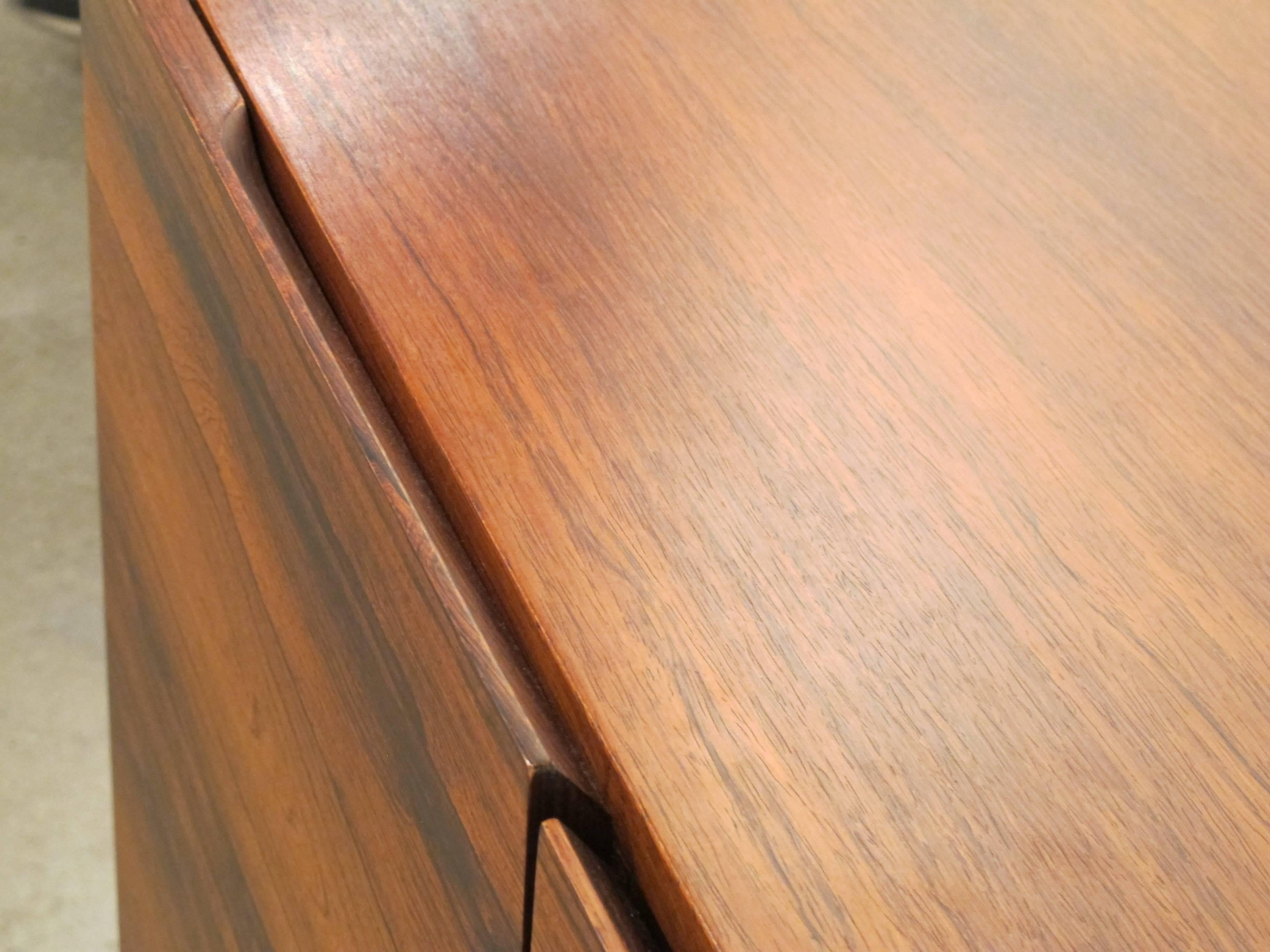 Metal Rosewood Mid-Century Sideboard by Rudolf Bernd Glatzel for Fristho Franeker For Sale