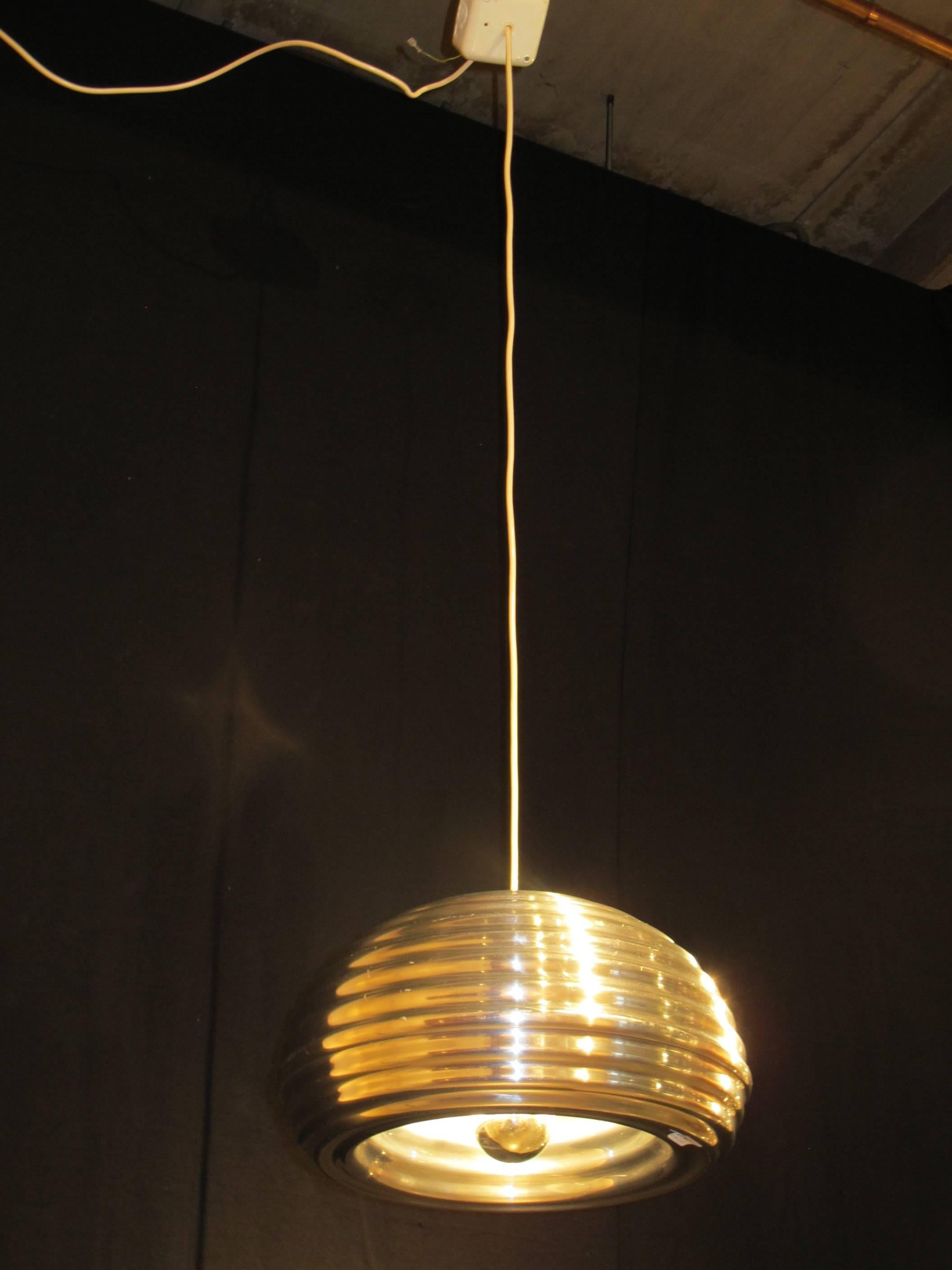 Aluminum 1960s Splugen Brau Pendant Lamp by Achille and Pier Castiglioni for Flos For Sale