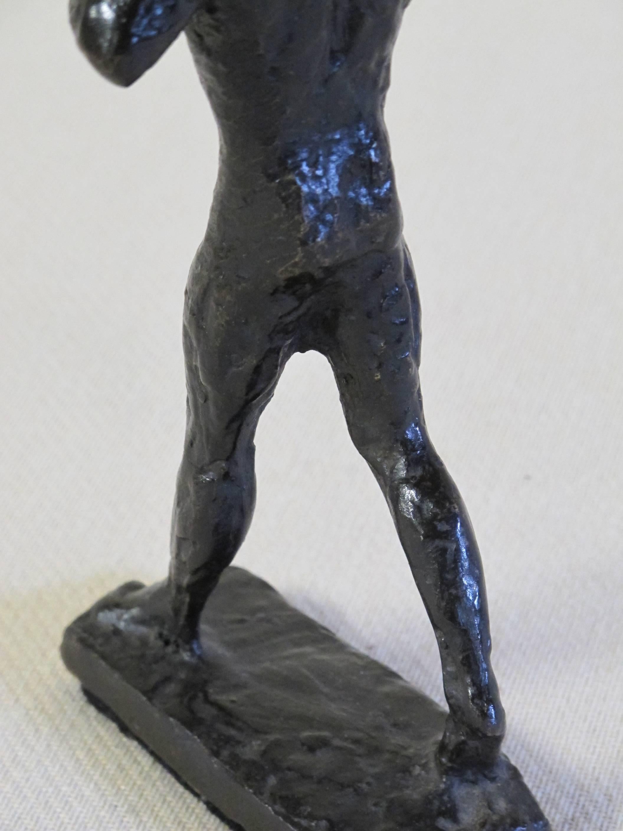 Mid-20th Century Man and Child, Bronze Sculpture by Pieter d'hont, 1963