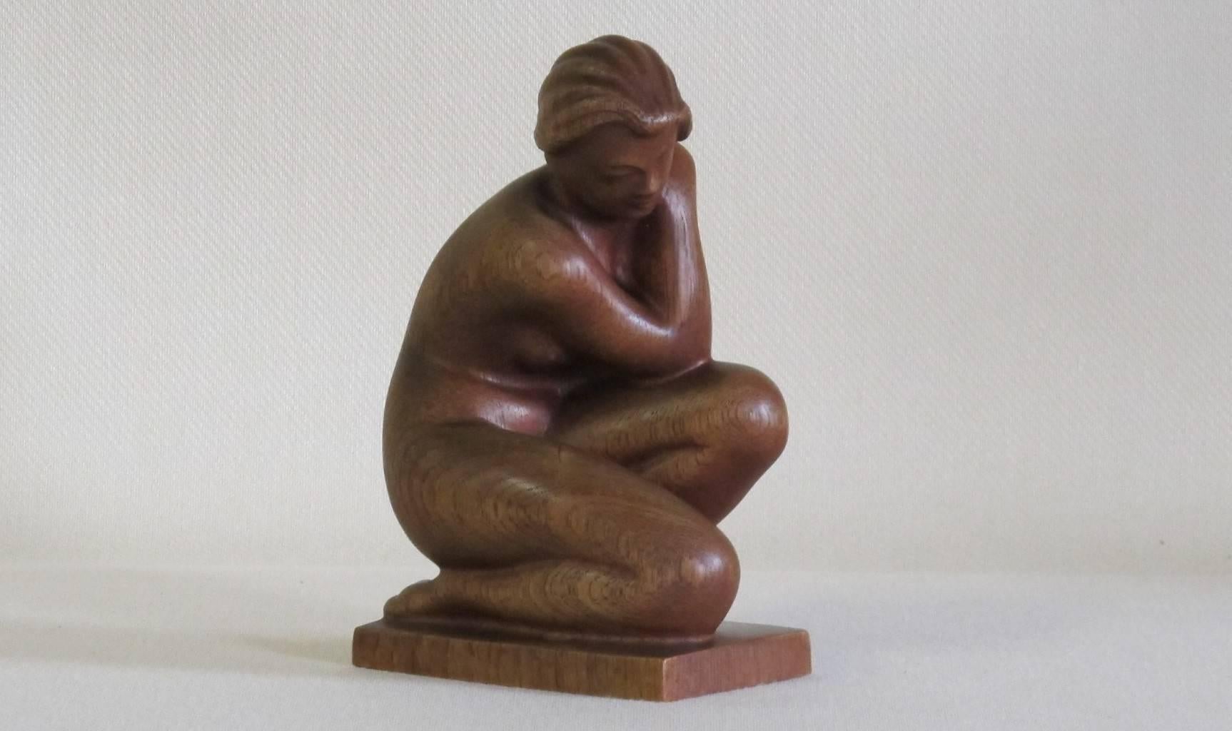 Mid-20th Century Kurt Harald Isenstein, 'Nude Seated Woman, ' Sculpture