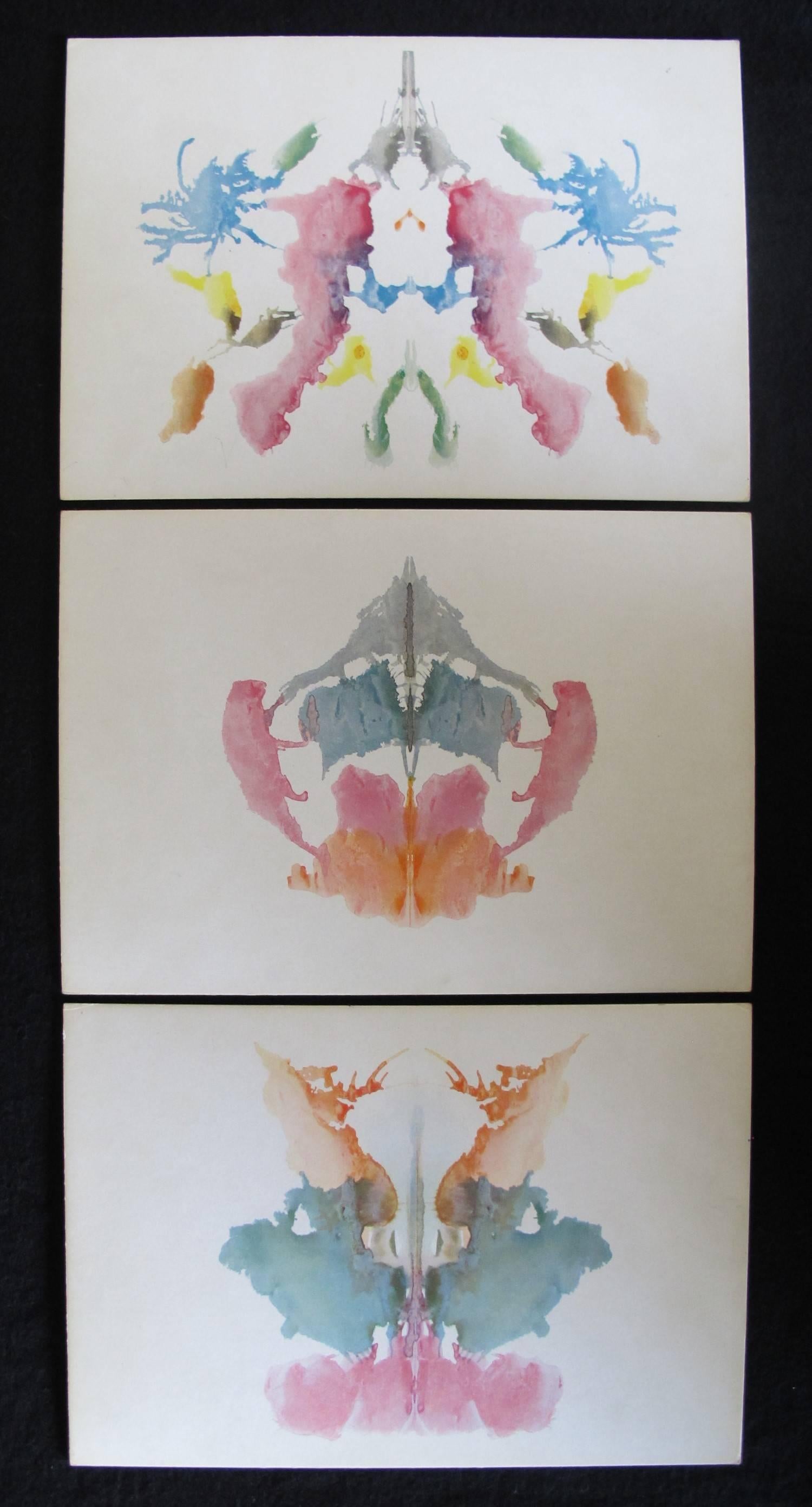 Mid-20th Century Hermann Rorschach, Psychodiagnostics, Plates, Medizinischer Verlag, Hens Huber