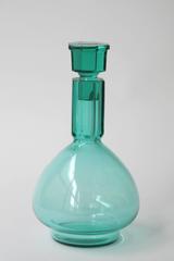 A.D. Copier, Sea-Green Whisky Carafe Set, Glasfabriek Leerdam, 1927
