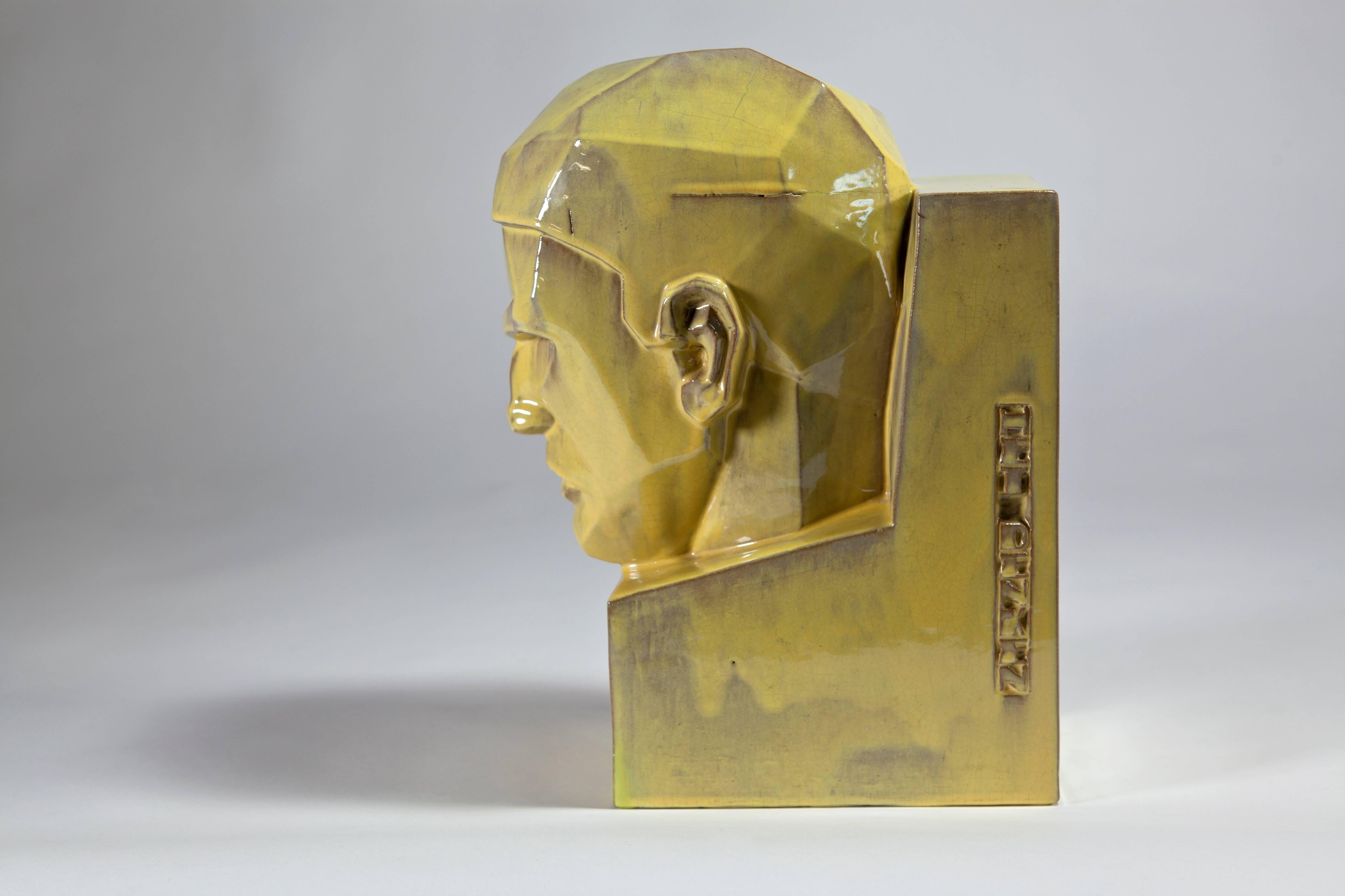 Art Deco Sculpture 'Thinking' 'Het Denken', Willem Coenraad Brouwer, circa 1930 For Sale 1