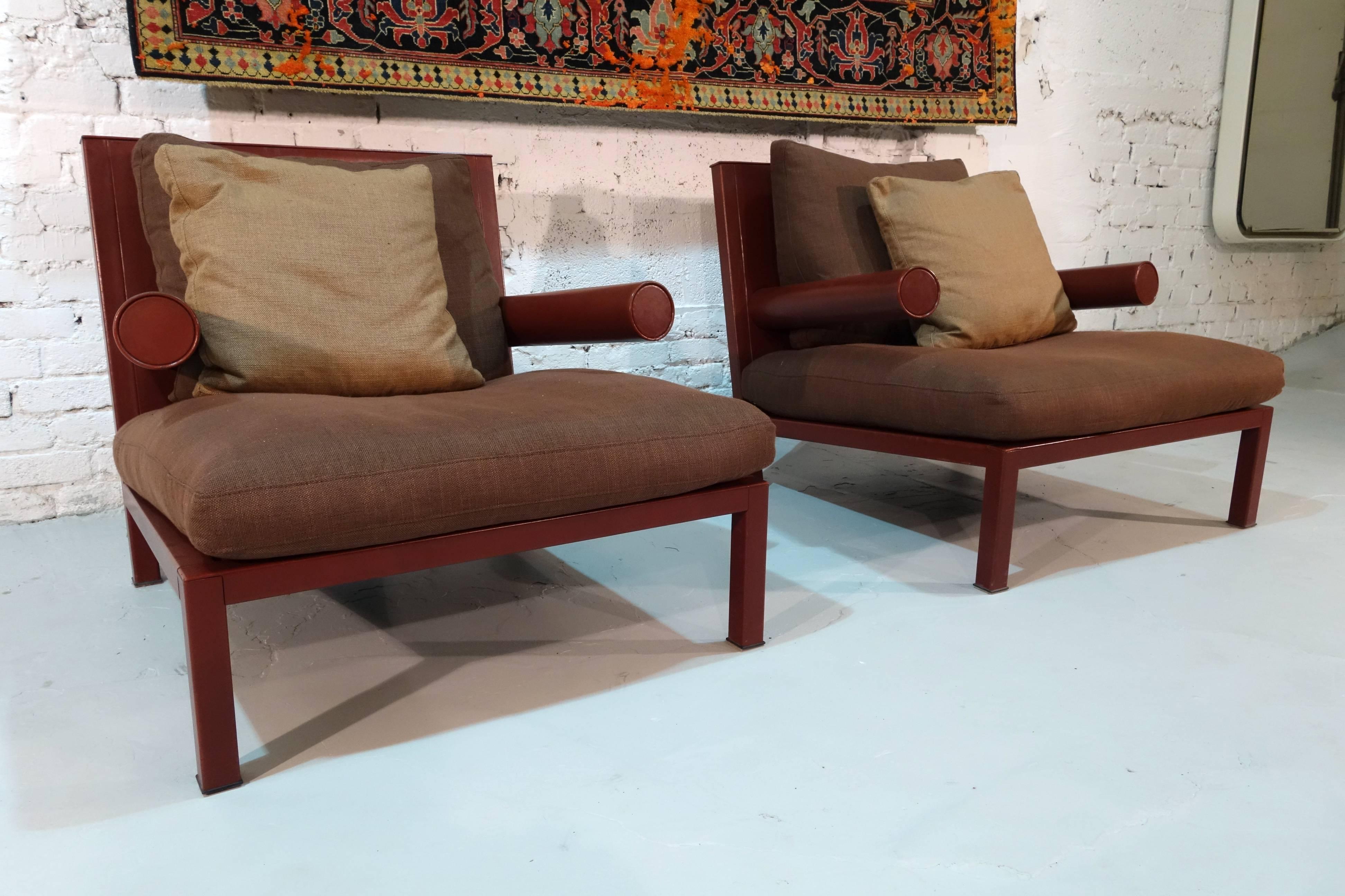 Large Pair of Armchairs 'Baisity' by Antonio Citterio for B&B In Excellent Condition For Sale In Saarbruecken, DE