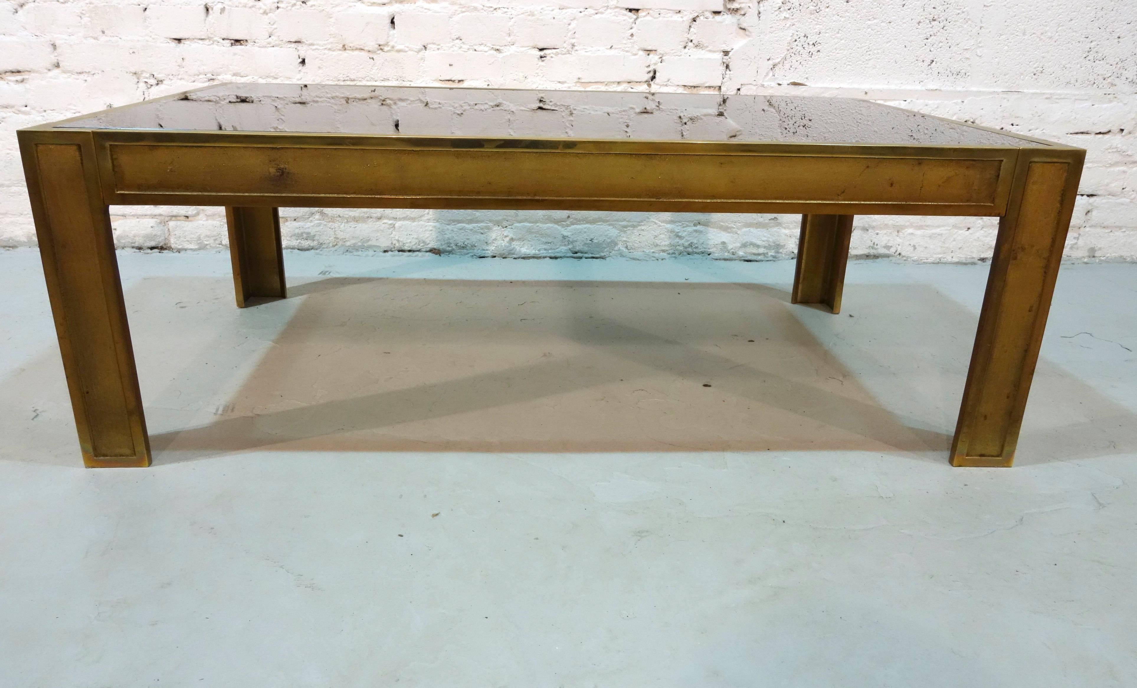 German Heavy Bronze Coffee Table For Sale