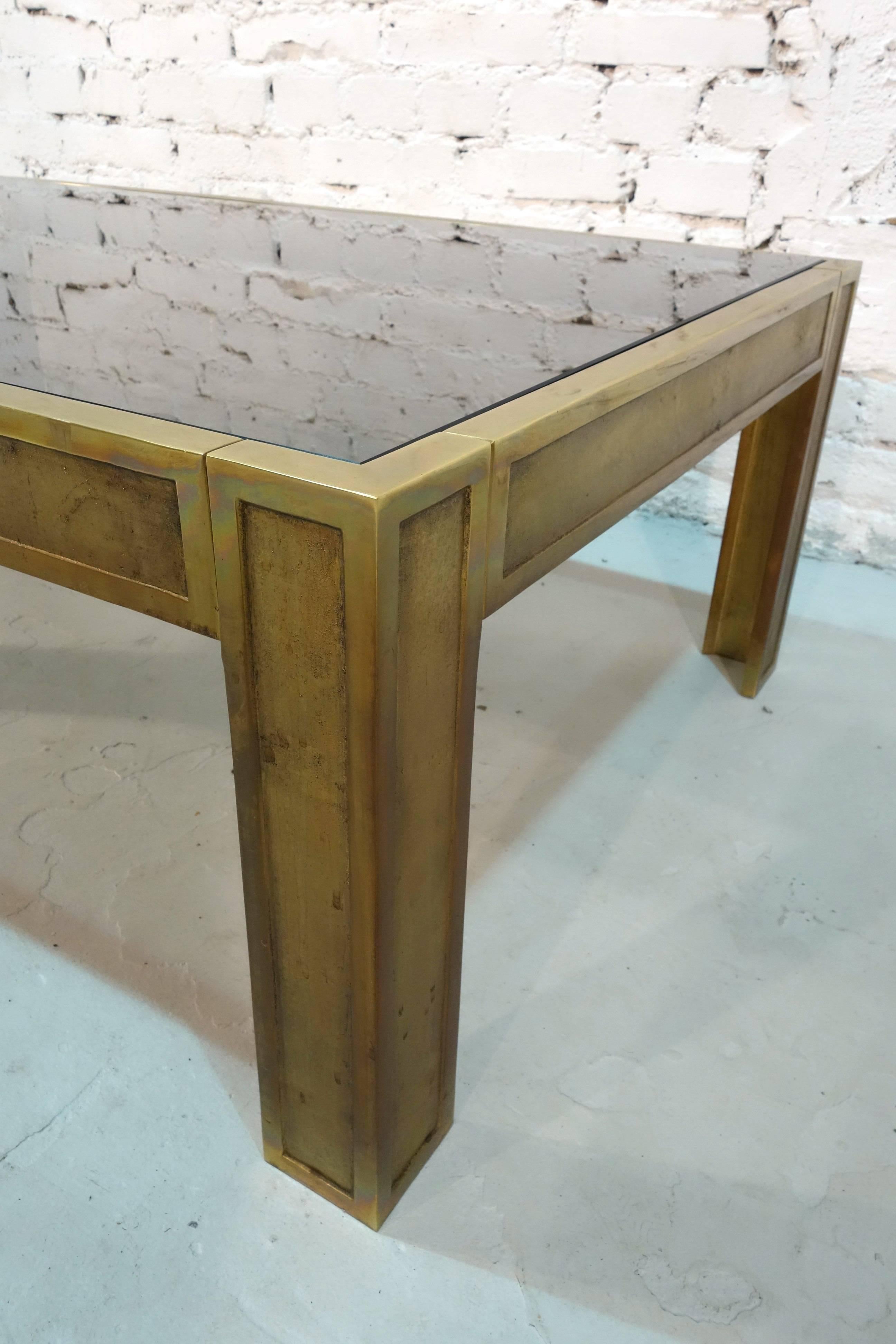 Heavy Bronze Coffee Table In Excellent Condition For Sale In Saarbruecken, DE