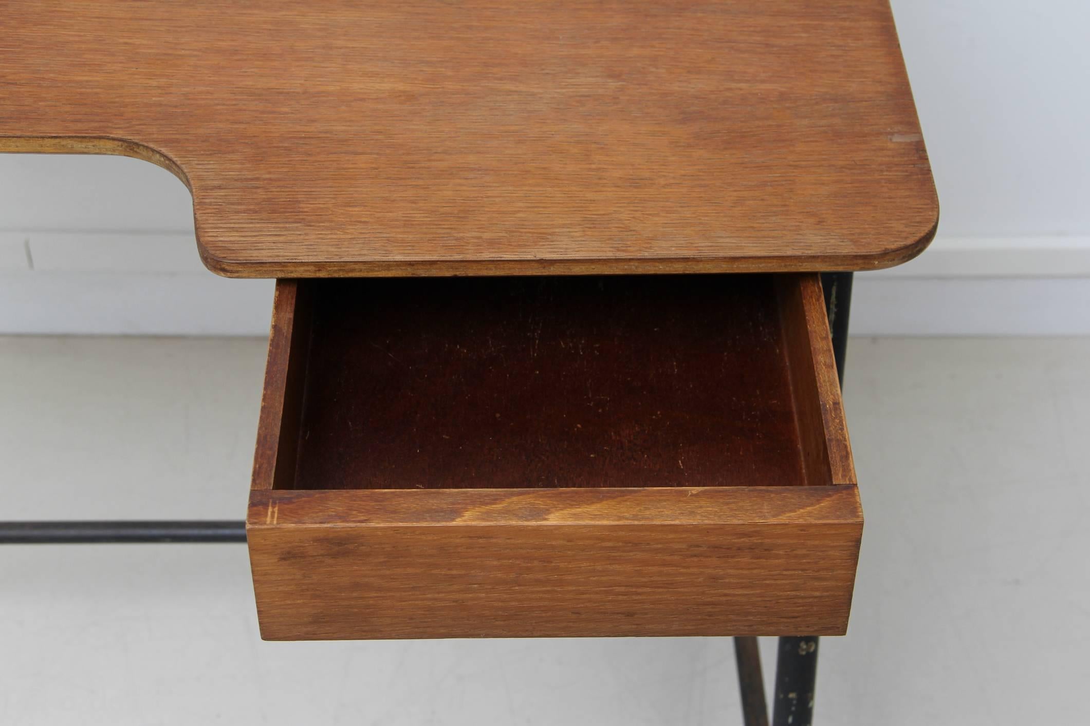 Mid-20th Century Tripod Desk Designed by Jacques Hitier and Edited by MBO in 1952