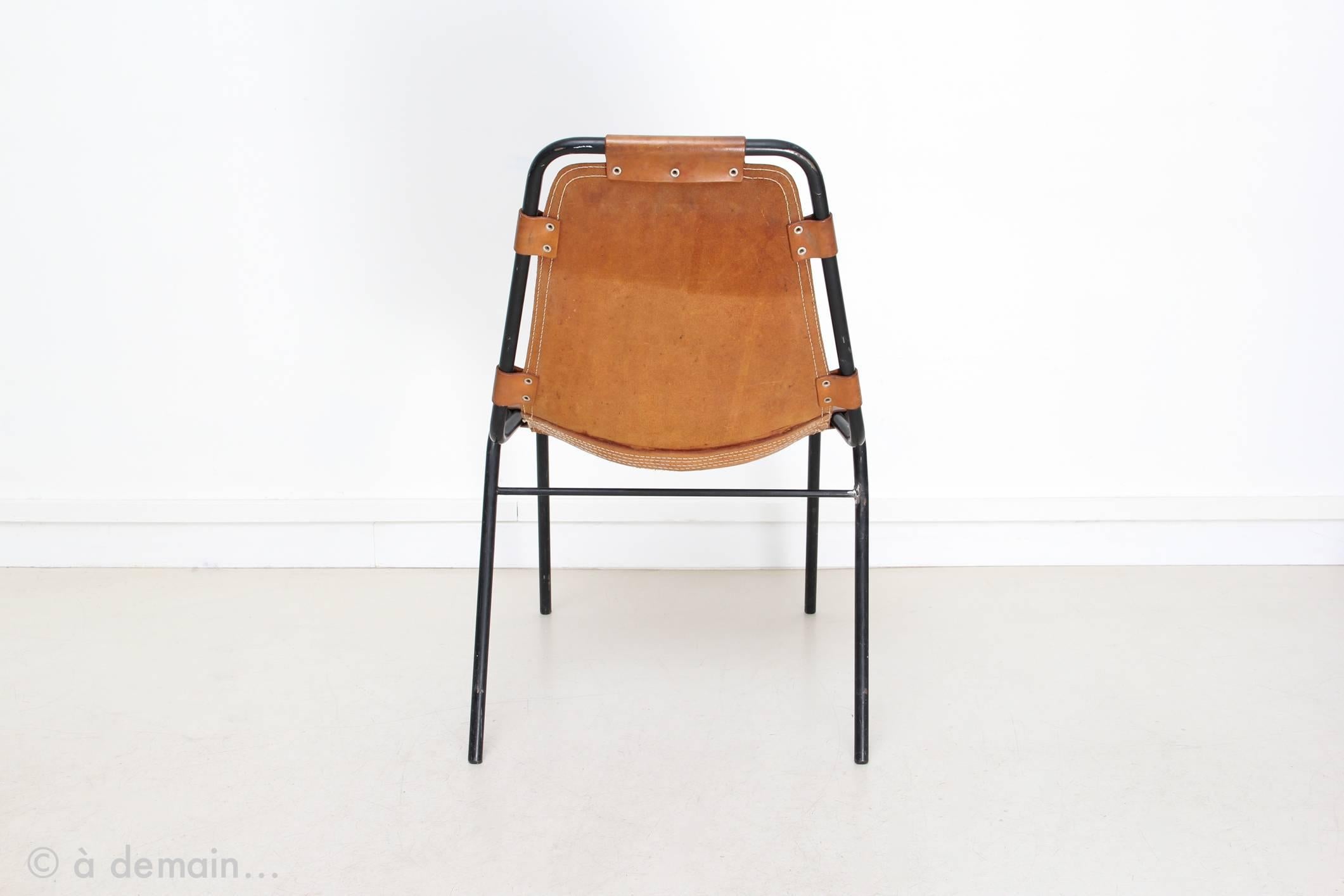 1960s Set of Four Chairs chosen by Charlotte Perriand In Good Condition In Paris, FR