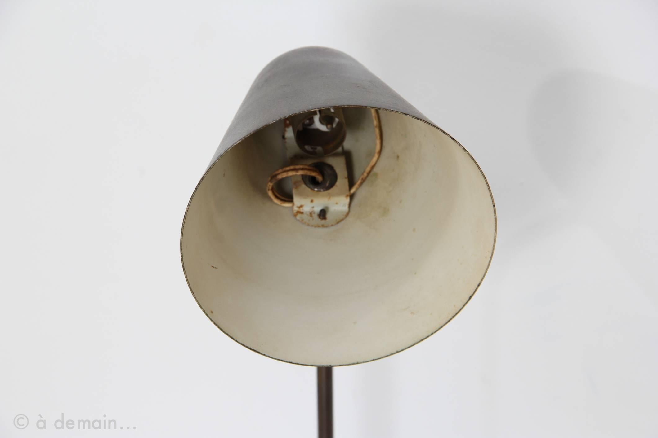 Table or Desk Lamp in the Style of Jacques Biny, 1950s 1