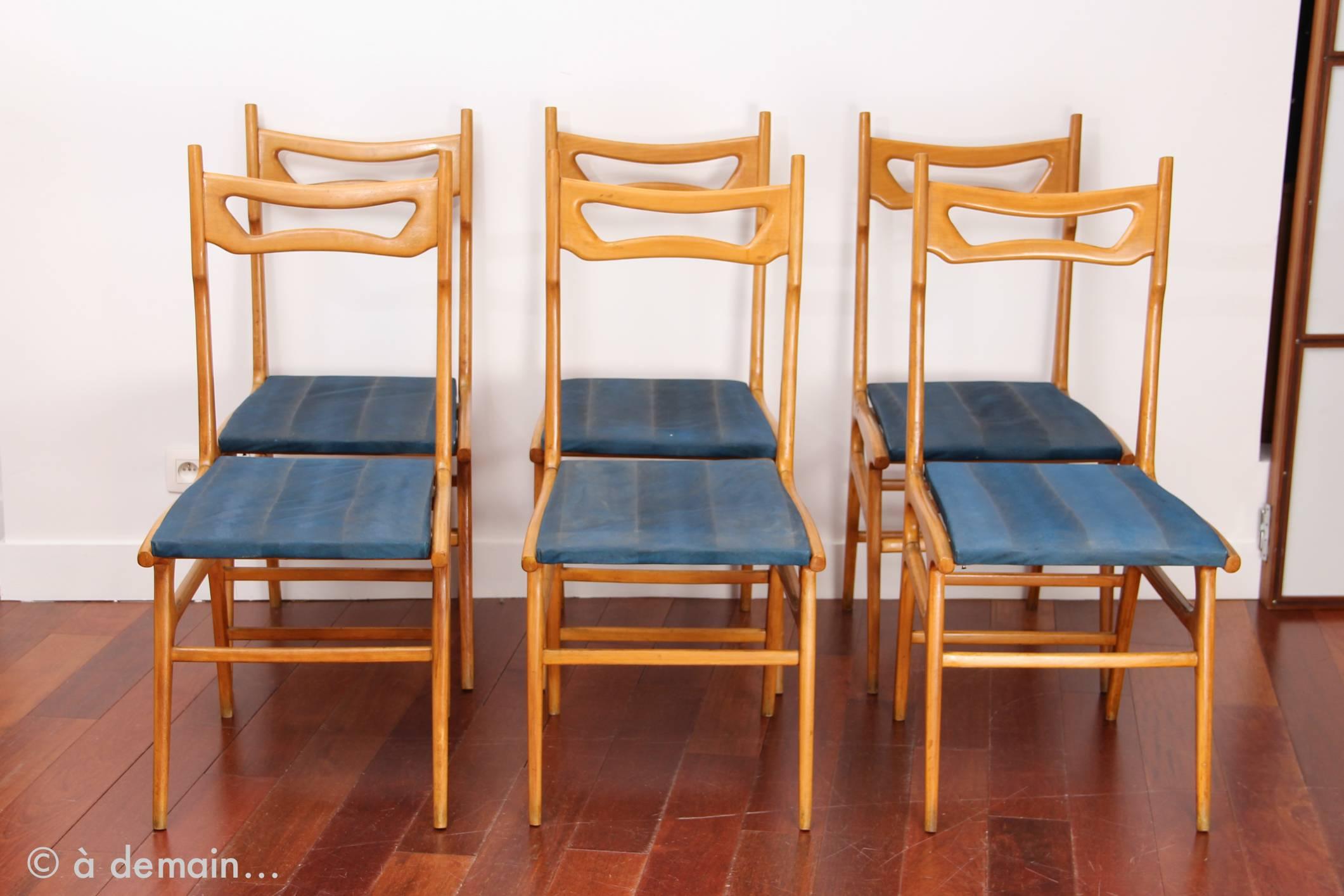 Rare Modernist Italian Dining Room Set in the Style of Ico Parisi from the 1960s 2