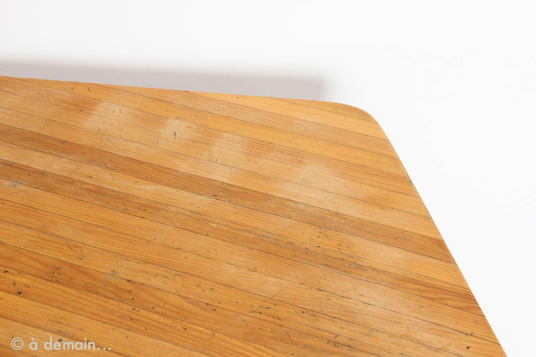 Mid-20th Century Charlotte Perriand Pentagonal Dining Table from the 1960s