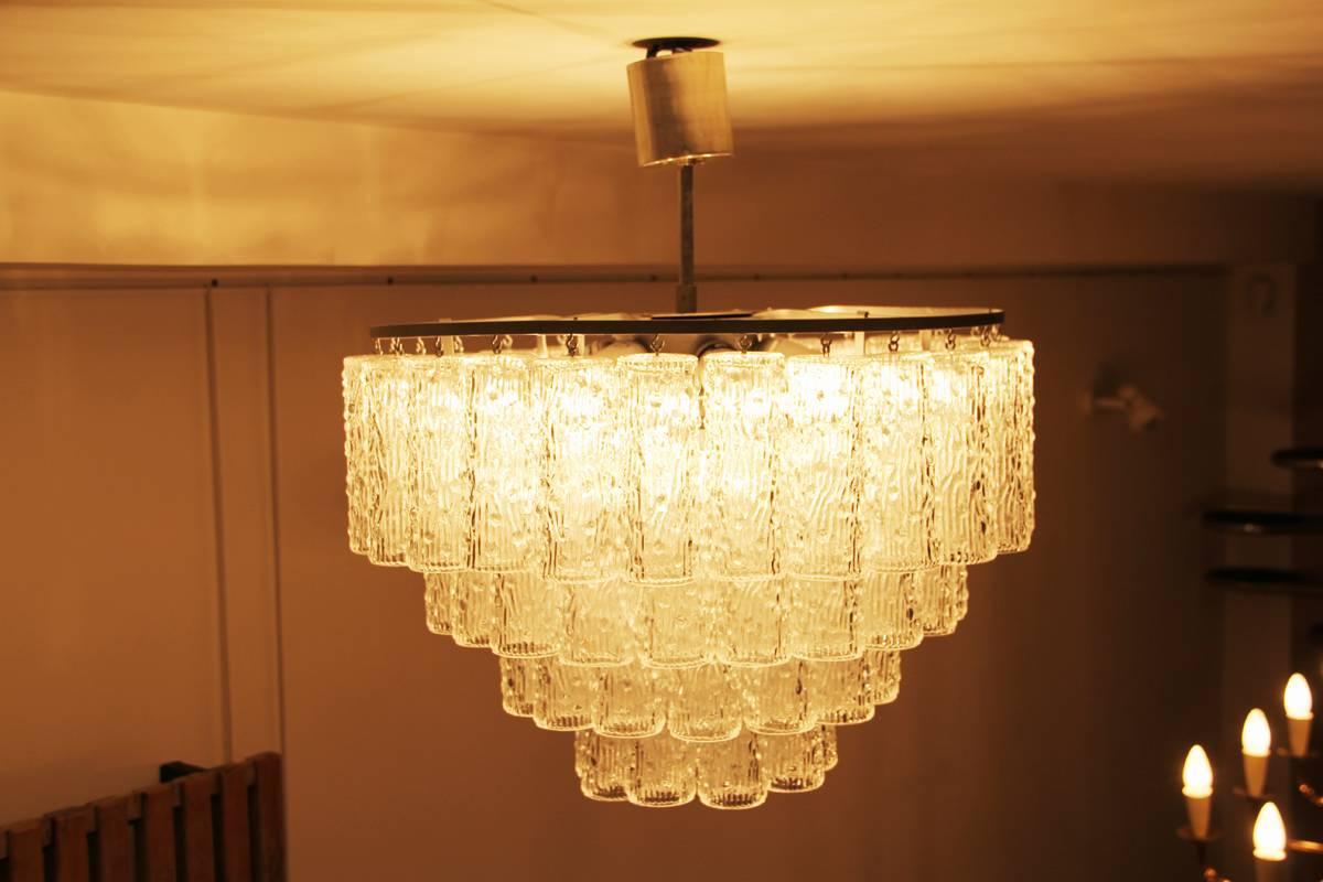 Ceiling Light in Glass by Venini, 1960s In Excellent Condition In Paris, FR