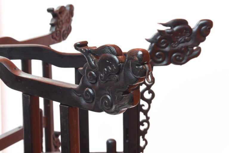19th Century Lacquered Wood Chinese Lantern