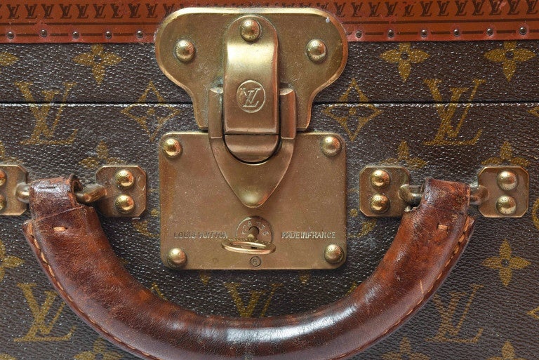 Brass Louis Vuitton Monogram Suitcase