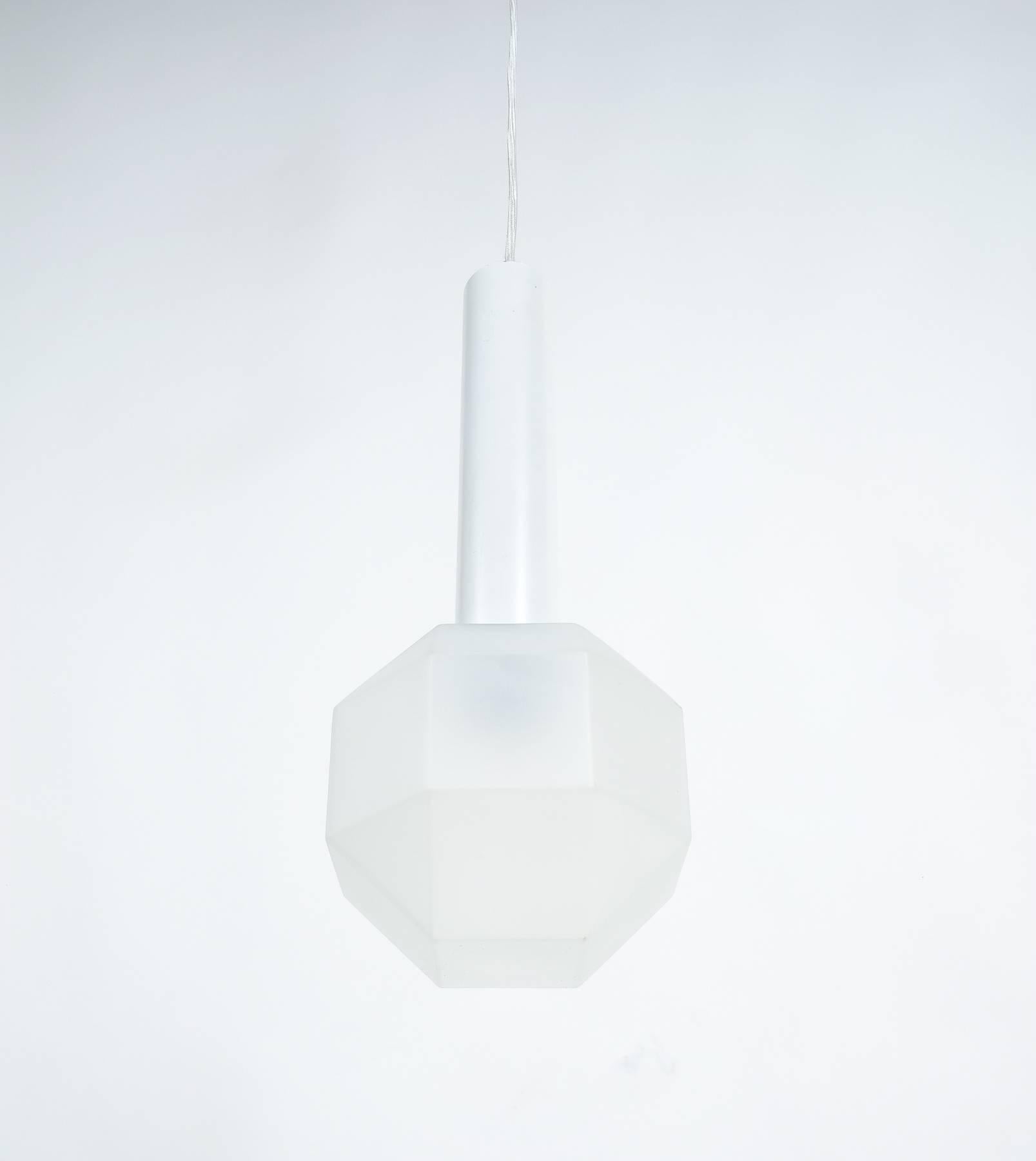 Mid-20th Century  Multiple Limburg Honeycomb Pendant Fixtures from Glass, circa 1960 For Sale