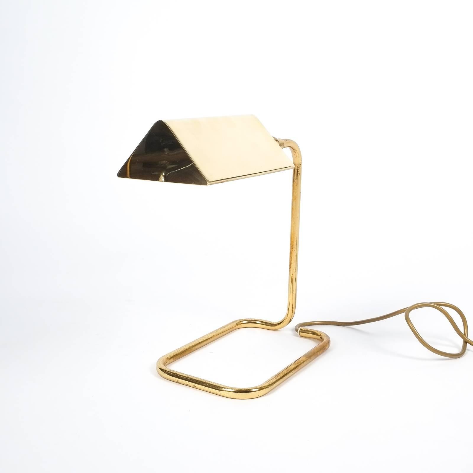 Mid-20th Century Gorgeous Brass Table Lamp by Koch Lowy, Germany