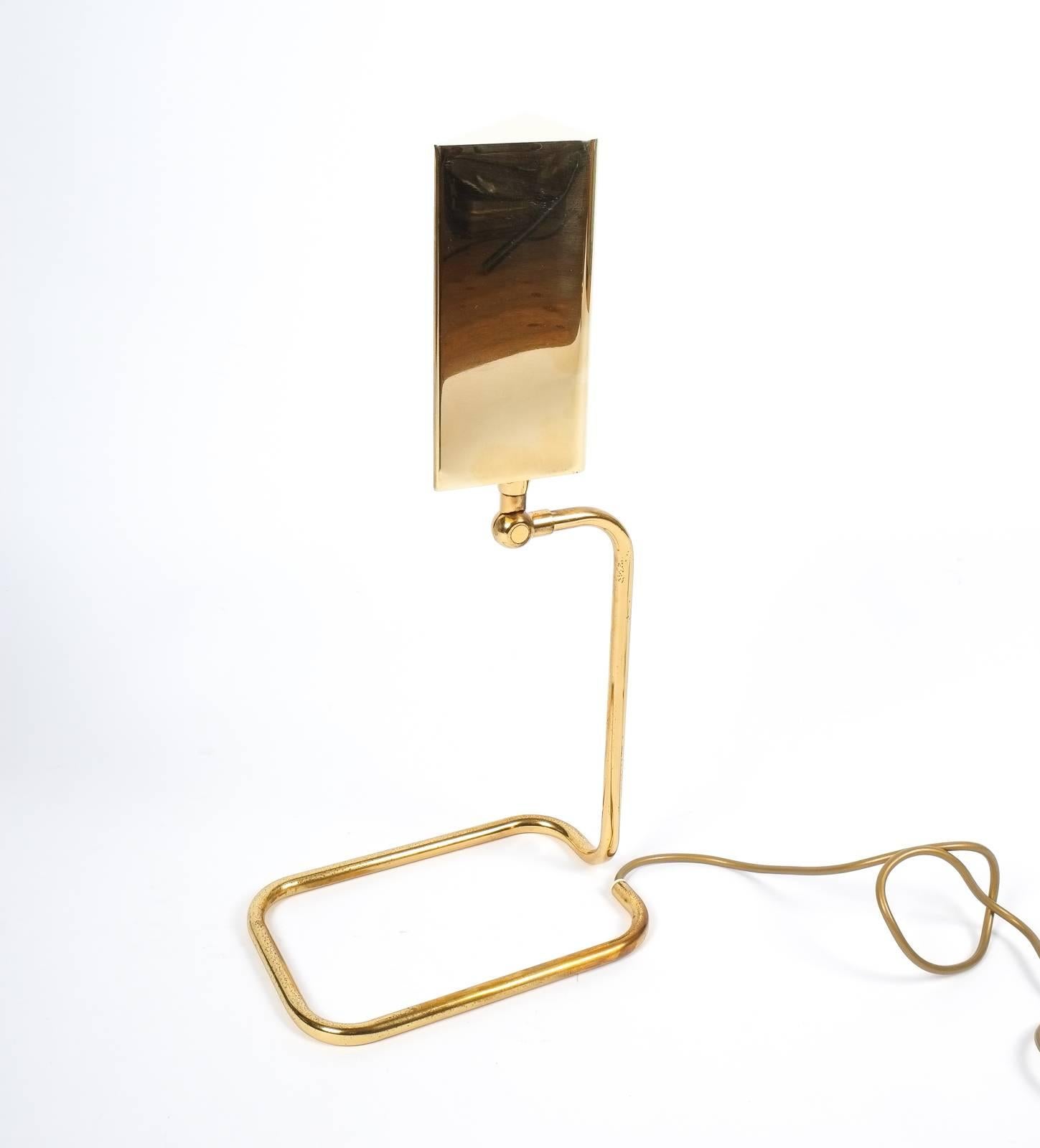 Mid-Century Modern Gorgeous Brass Table Lamp by Koch Lowy, Germany
