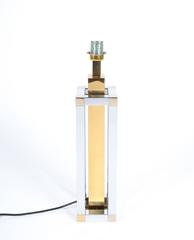 Romeo Rega Chrome and Brass Table Lamps, Italy circa 1970
