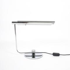Chrome Office Desk Lamp Attributed to Baltensweiler, 1970