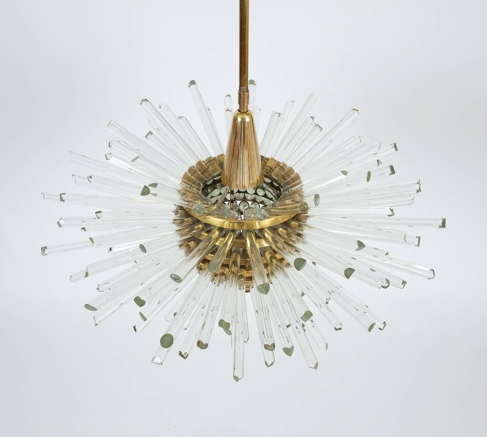 Austrian Miracle Glass Rod Chandelier by Bakalowits & Sohne, 1960