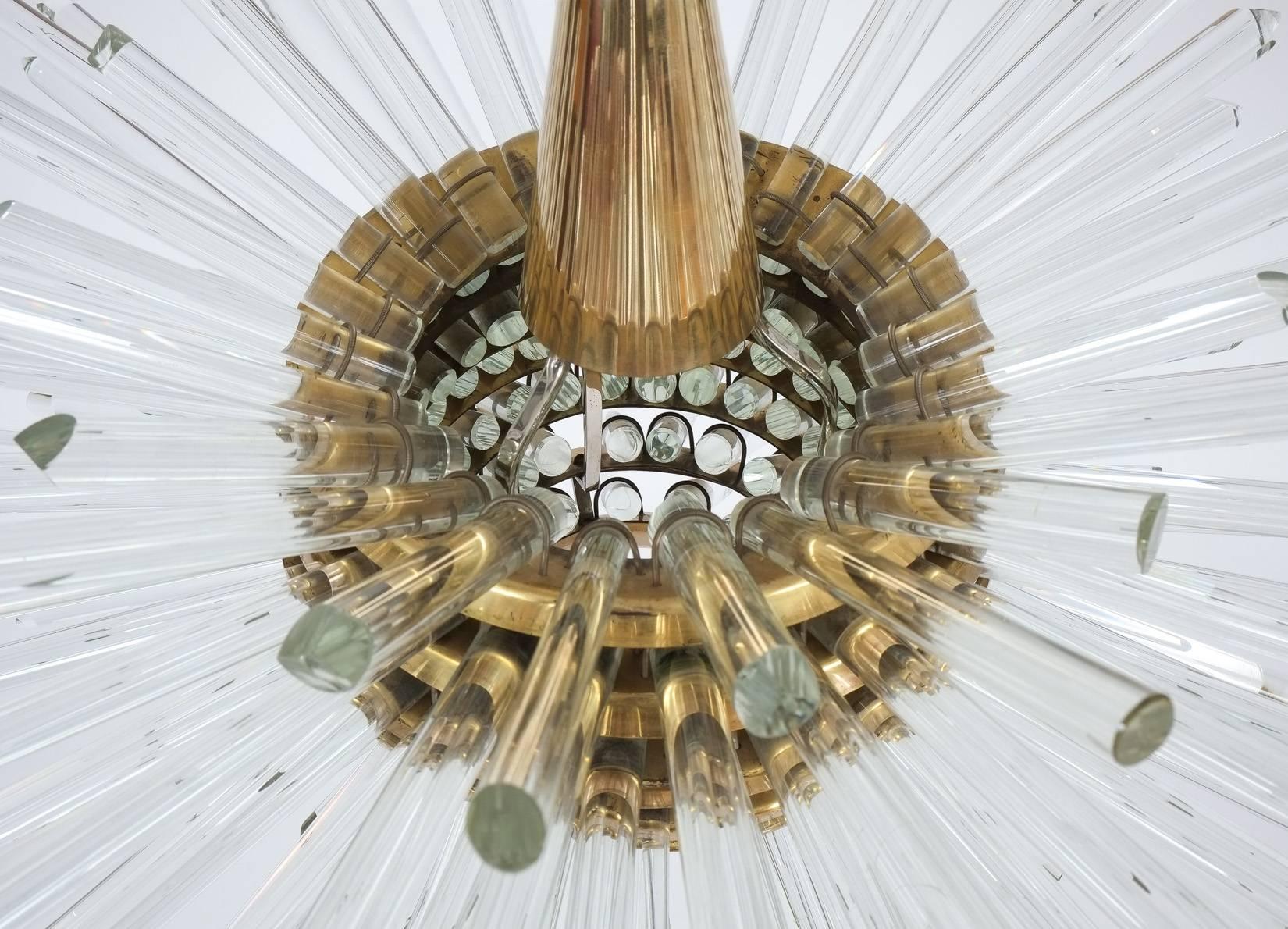Miracle Glass Rod Chandelier by Bakalowits & Sohne, 1960 In Excellent Condition In Vienna, AT