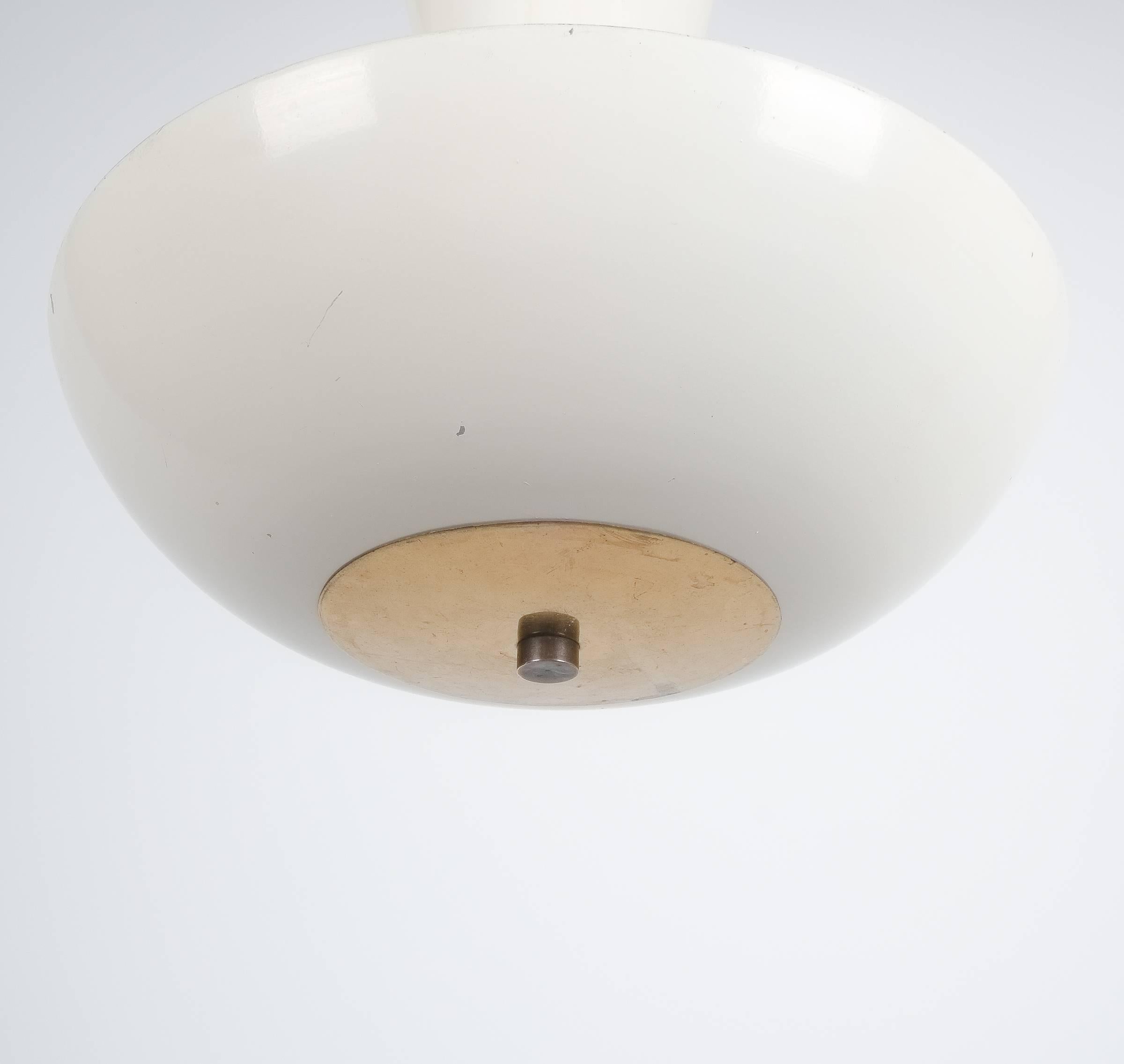 Italian Gino Sarfatti Arteluce 2031 Ceiling Lamp or Semi Flush Mount, Italy, 1950