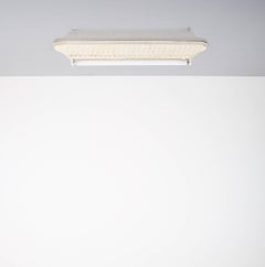 Flush Mount Attributed Gino Sarfatti for Arteluce 3006 Neon Metal, Italy 1953
