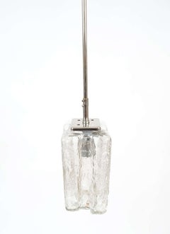J.T. Lampade a sospensione in vetro trasparente Kalmar Grenada, circa 30 pezzi, Austria, 1950