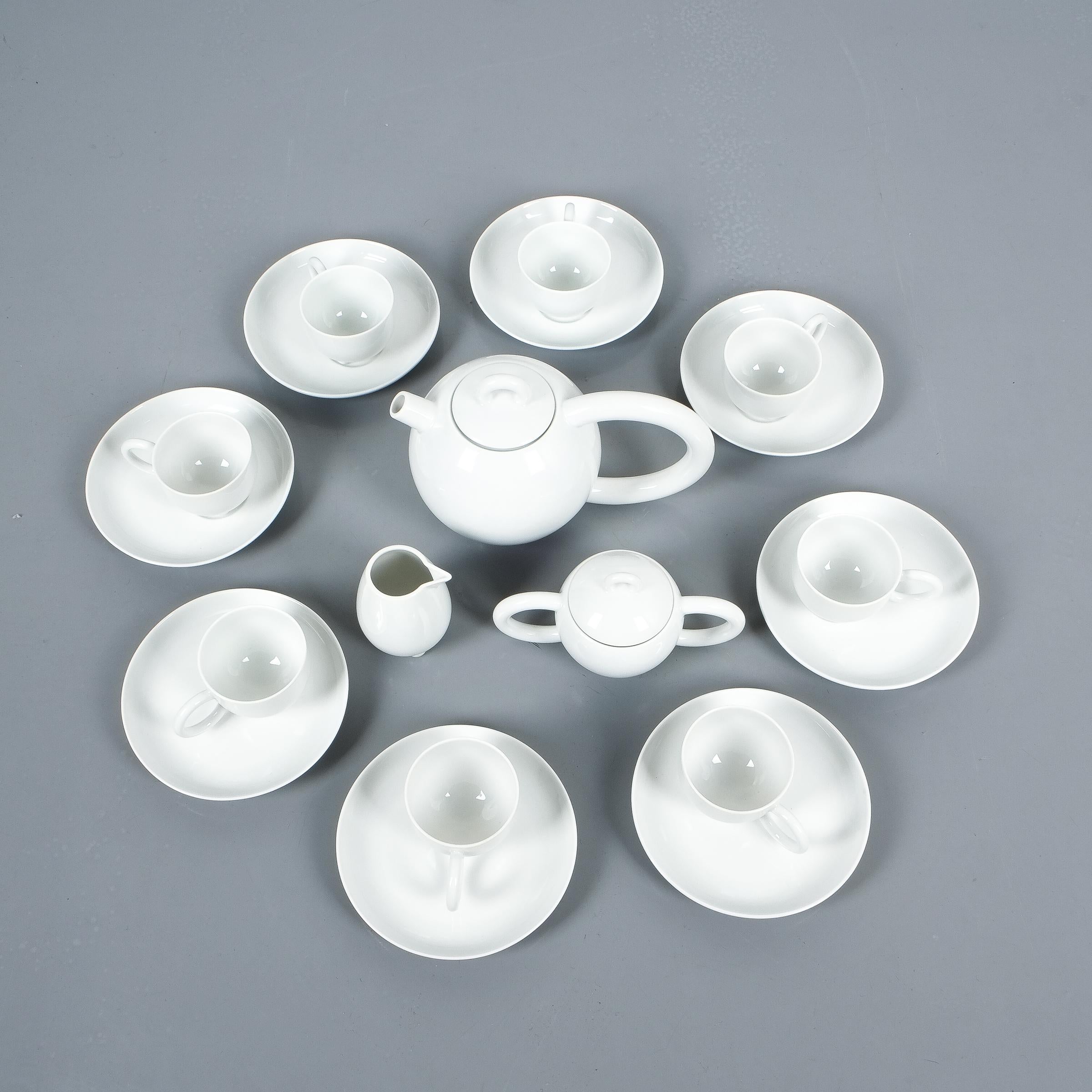 Postmoderne Matteo Thun - Service à thé ou mocca Fantasia en porcelaine pour Arzberg, années 1980 en vente