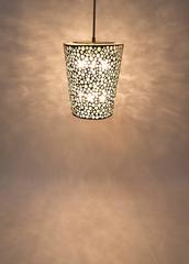 Limburg Mid Century Bronze and Glass Pendant Lamp Chandelier, circa 1960