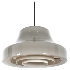 Carlo Nason Attributed. Glass and Aluminum Pendant Lamp, Italy, circa 1960