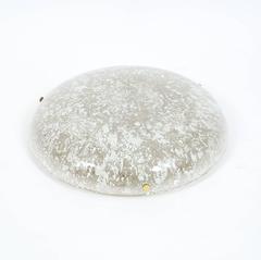 Montature da incasso in ottone e vetro di Hillebrand, una di due, circa 1960