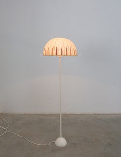 Hans-Agne Jakobsson AB Markaryd Floor Lamps, White Lacquered Metal, 1950