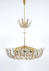 Amazing Bakalowits & Sohne Crystal Brass Chandelier