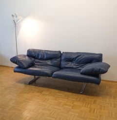 Pierluigi Cerri Ouverture Leather Sofa for Poltrona Frau, Italy, 1980