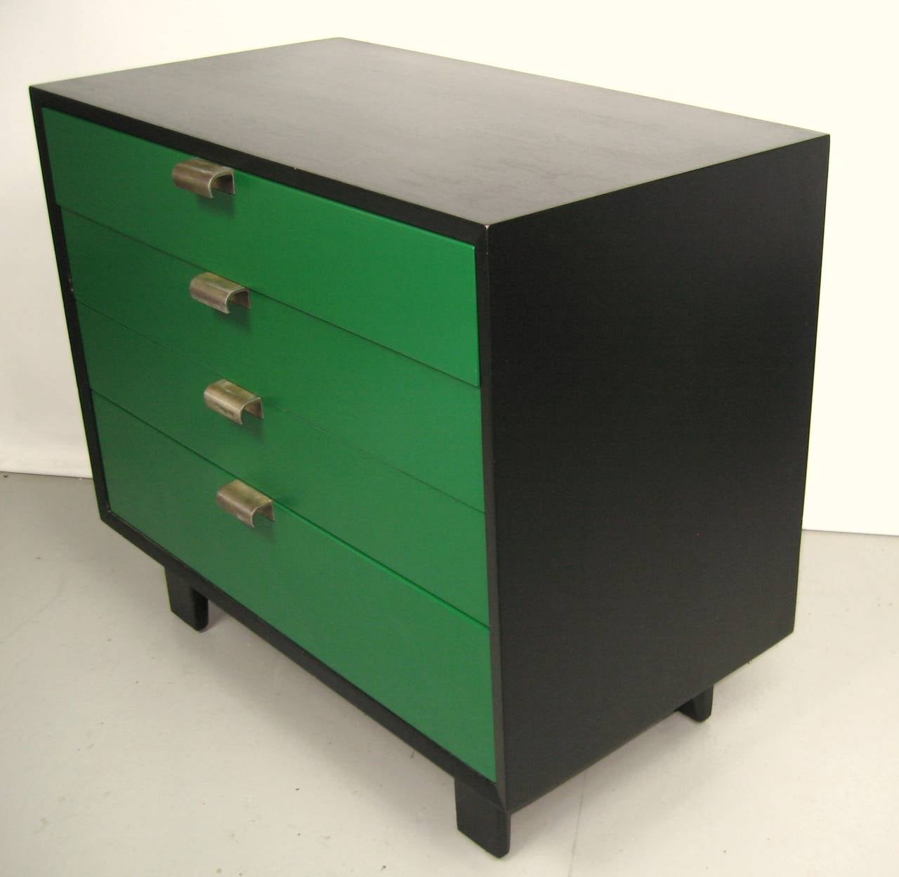 Mid-Century Modern George Nelson for Herman Miller Green Dresser Chest Midcentury