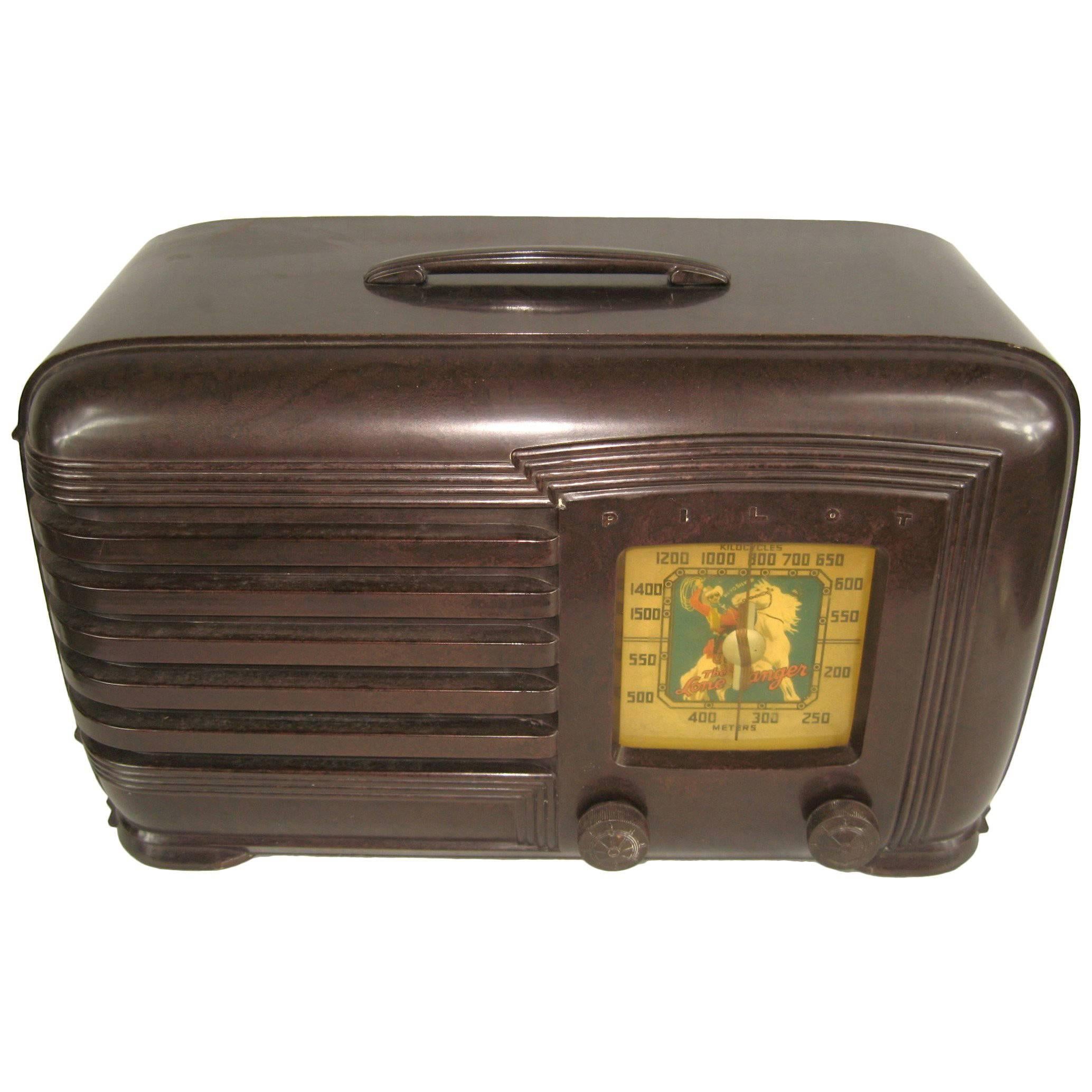 Lone Ranger Vintage 1930s Pilot Bakelite Radio