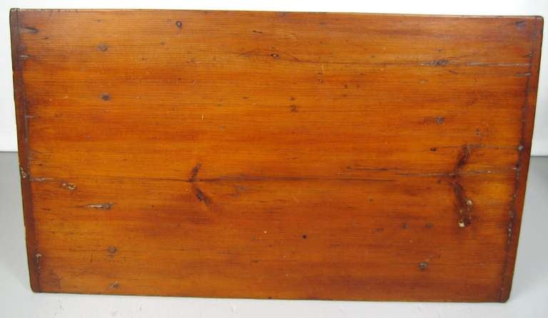 Early American 1800s breadboard top Tavern table made of pine, wonderful patina. Single draw.