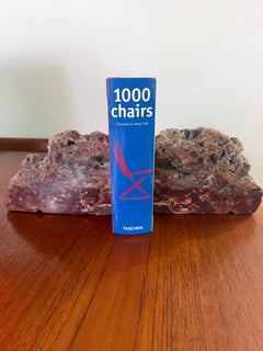 Petrified Wood Bookends with Antique Carved Design