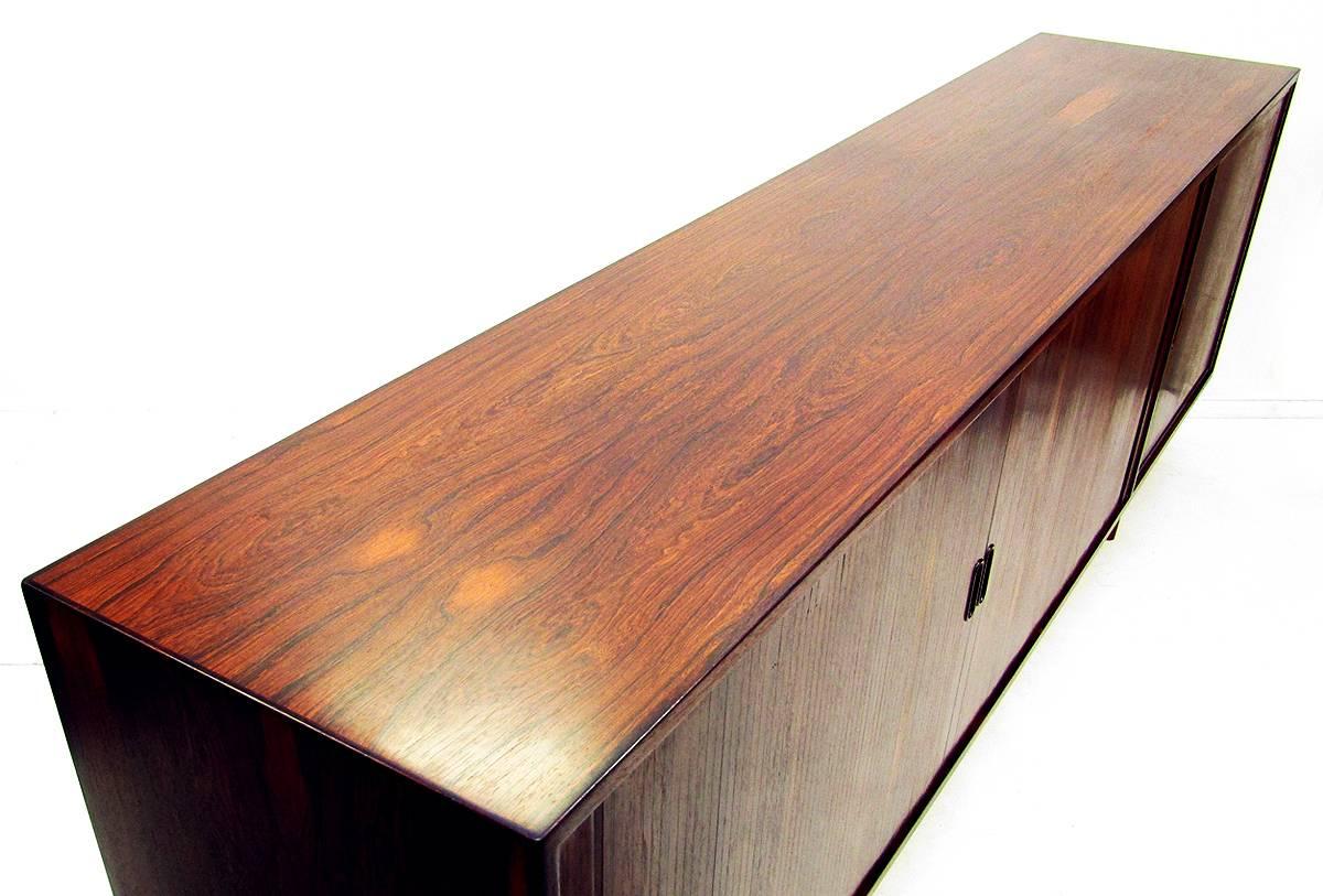 Danish Minimalist Rosewood Sideboard by Arne Vodder