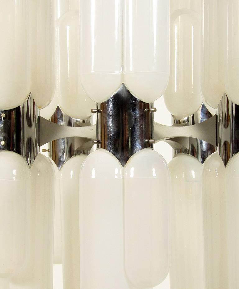 Torpedo Chandelier by Carlos Nason for Mazzega For Sale 1