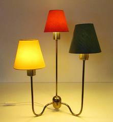 Large Three-Arm Table Lamp by Josef Frank