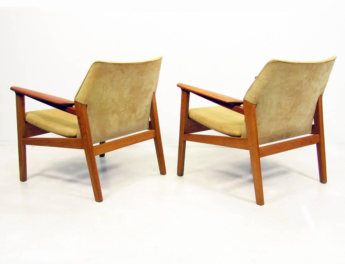Two 1950s Lounge Chairs by Hans Olsen In Good Condition For Sale In London, GB