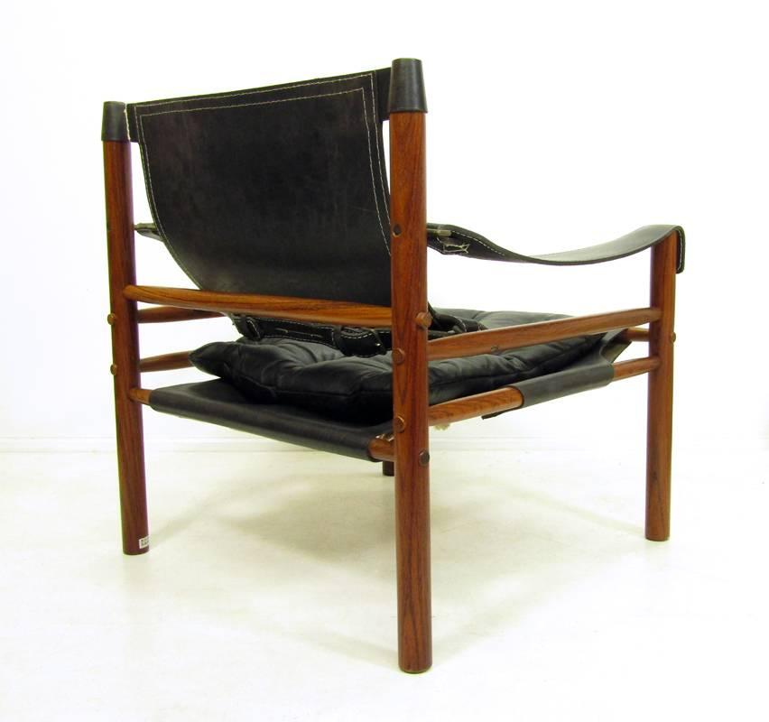 Scandinavian Modern Rosewood Sirocco Chair by Arne Norell For Sale