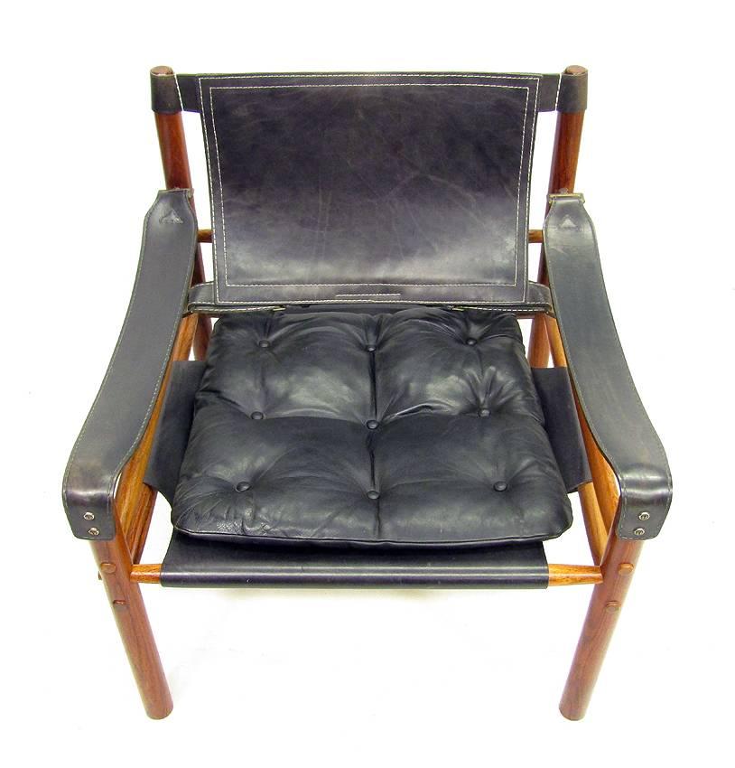 Swedish Rosewood Sirocco Chair by Arne Norell For Sale