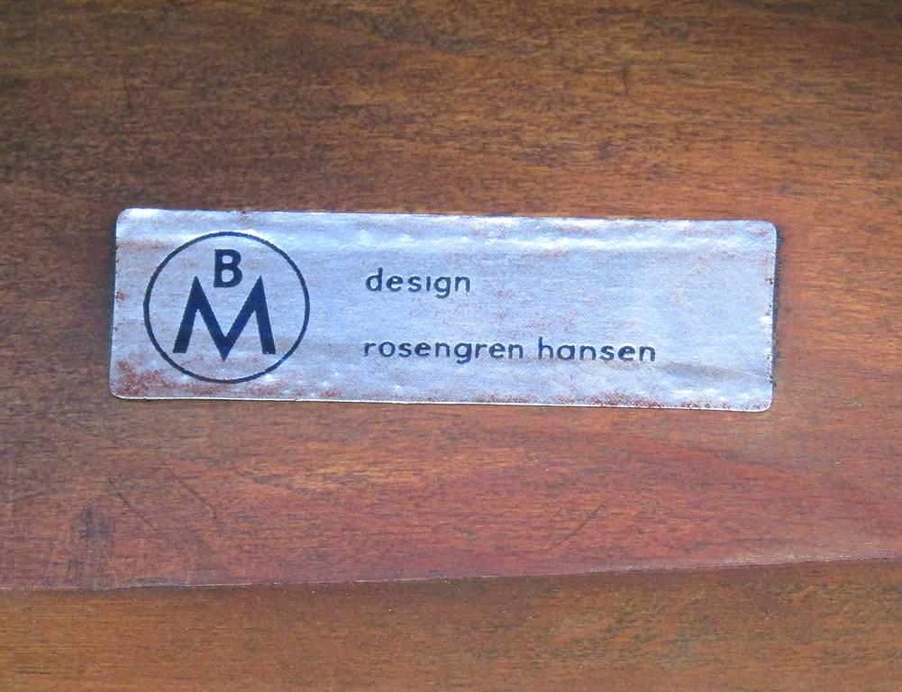 Five 1960s Danish Bar Stools by Rosengren Hansen 3